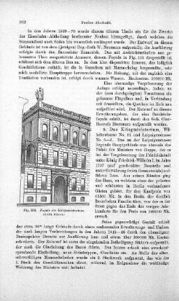 Fig. 152. Facade des Kriegsministeriums