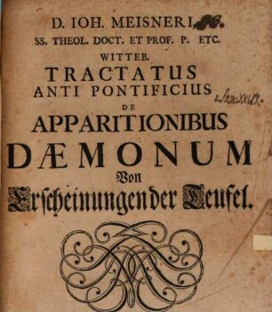 Tractatus antipontificius de apparitionibus daemonum