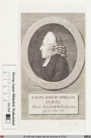 Bildnis Johann August Ephraim Goeze