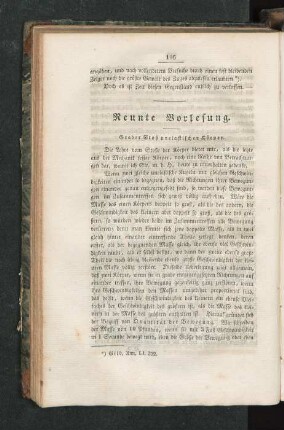 Neunte Vorlesung