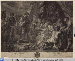 Decius Mus befragt die Haruspizien