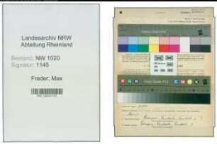 Entnazifizierung Max Freder , geb. 27.03.1895 (Gastwirt)