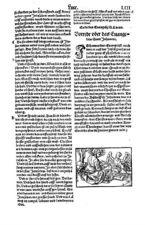 Vorrede vber das Eungelion Sant Johannis.