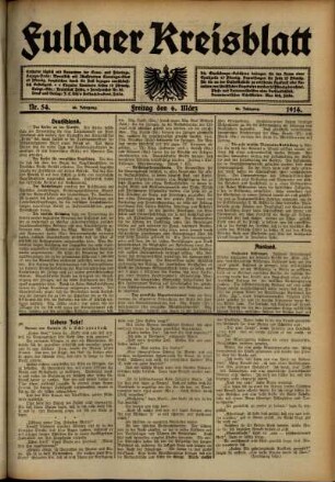Ausgabe vom Freitag, den 06. März 1914.