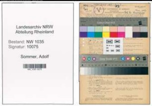 Entnazifizierung Adolf Sommer , geb. 25.04.1893 (Steiger)