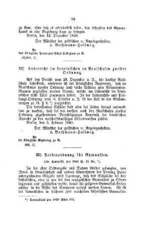 Unterricht im Lateinischen an Realschulen zweiter Ordnung : [II. Gymnasien und Realschulen]