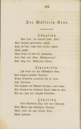 Der Müllerin Reue.