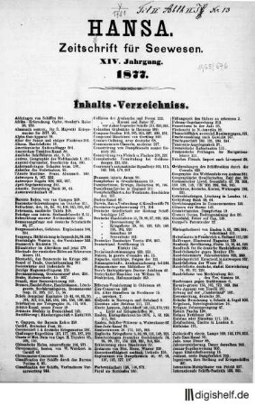 1877: 14. Jahrgang