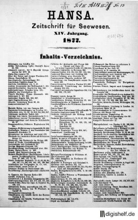 1877: 14. Jahrgang