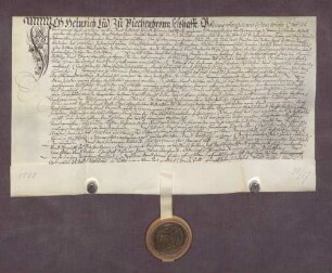 Gültbrief des Heinrich Lüd gegen die Pfarrkirche zu Büchenbronn, unter Verpfändung von Gütern daselbst