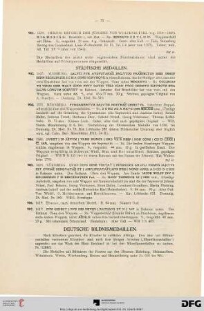 Städtische Medaillen (Nr. 902-907)