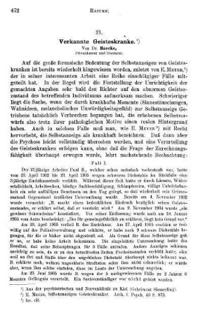 472-476, Verkannte Geisteskranke