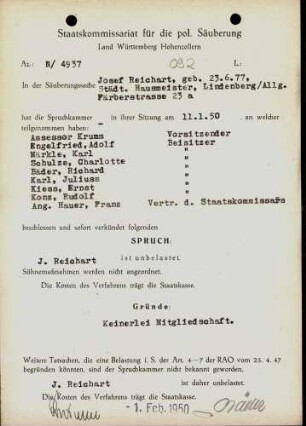 Reichart, Josef