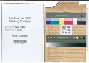 Entnazifizierung Wilhelm Ryck , geb. 10.09.1893 (Waechter)