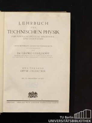 2: Optik, Elektrik