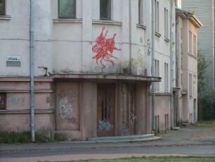 Kaunas - Bauruine : Bauruinen und Wandschmierereien sind vielfach auch im zentrumsnahen Bereich zu sehen. Aufgenommen am 10. Oktober 2010 in Kaunas