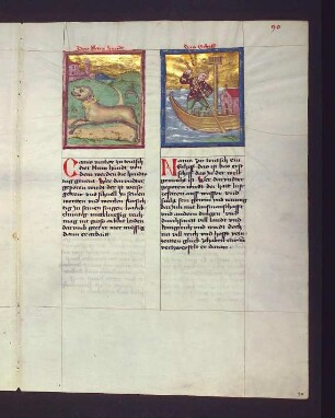 Sternbilder: (1) Vorhund (Anticanis); (2) Schiff Argo (Argo Navis)