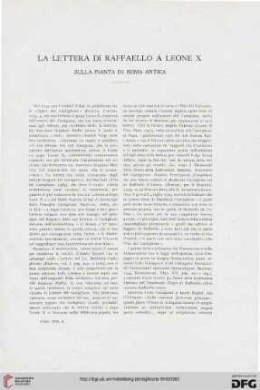 21: La lettera di Raffaello a Leone X sulla pianta di Roma antica