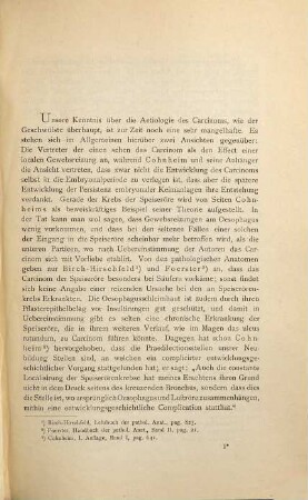 Beitrag zur Statistik und Anatomie des Speiseröhrenkrebses : Inaugural-Dissertation