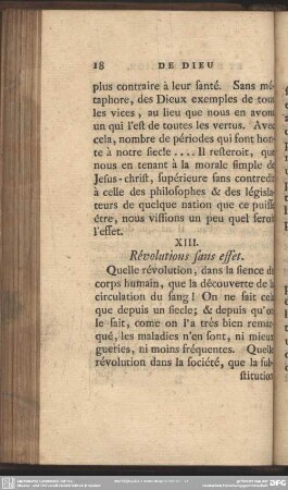 XIII. Révolutions sans effet