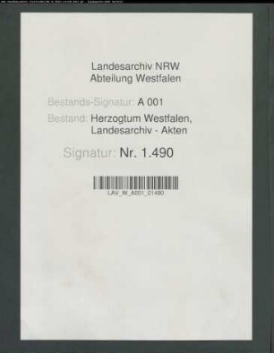 Namenlisten von Pfründenanwärtern (Precisten)