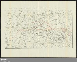 Map II, shewing Napoleon's concentration on Bautzen, 21st & 22nd may 1813 & pursuit to date of armistice