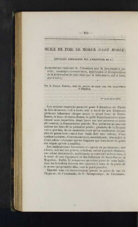 Huile de foie de morue.