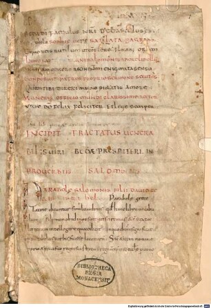 In Parabolas Salomonis - BSB Clm 14417