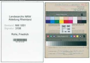 Entnazifizierung Friedrich Rohs, geb. 12.07.1901 ()