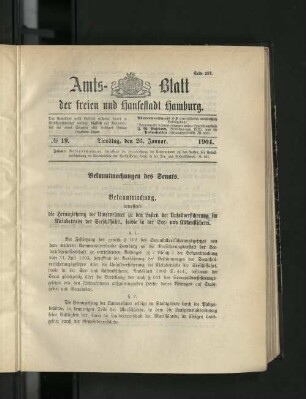 No. 19, 26. Januar 1904.