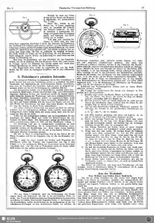 O. Fleischhauer´s patentirte Datumuhr