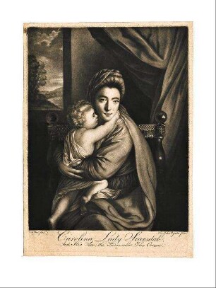 Lady Caroline Curzon mit ihrem Sohn