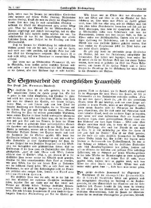Die Segensarbeit der evangelischen Frauenhilfe