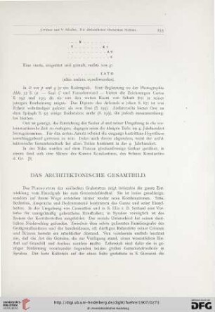 Das architektonische Gesamtbild