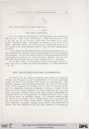 Das architektonische Gesamtbild