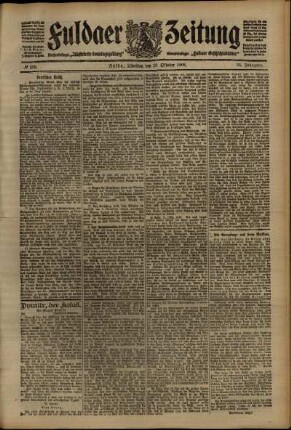 Ausgabe vom Dienstag, den 13. Oktober 1908.
