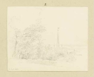 Braunfels, Blick vom Schloss zum Kirchturm