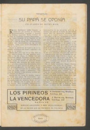 Su papá se oponía : Un cuento de Mateo Booz...