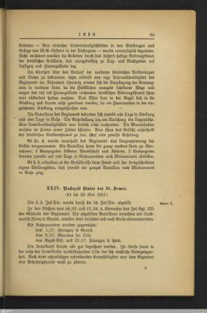 XXIV. Ruhezeit hinter der 18. Armee