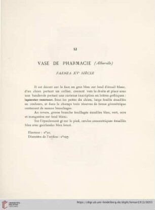 Vase De Pharmacie (Faenza XVe siècle)