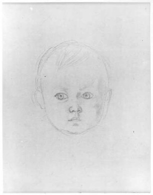 Wolfgang Rietschel : Rietschel, Ernst: Wolfgang Rietschel (1837-1874; Sohn von Ernst Rietschel). 1838. Bleistift auf hellelfenbeinfarbenem Velin; 23,5 x 19 cm. Privatbesitz, WVZ 144