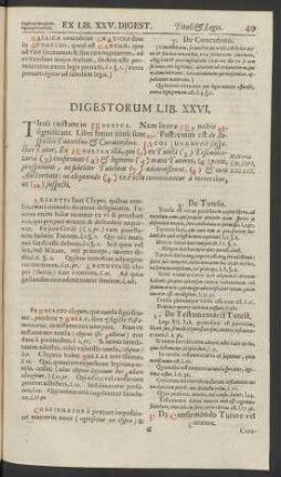 Digestorum Lib. XXVI.