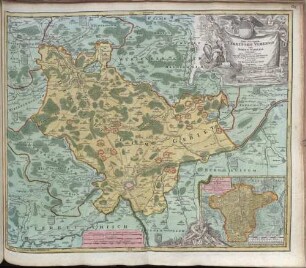 Nova et accurata Territorii Ulmensis cum Dominio Wainensi Descriptio : Cum Privil. Sac. Caes. Maj.