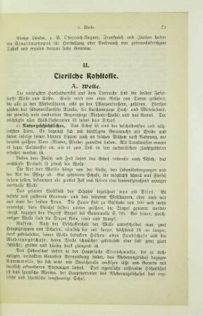 II. Tierische Rohstoffe