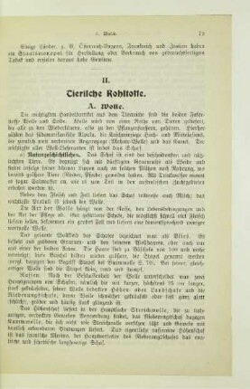 II. Tierische Rohstoffe