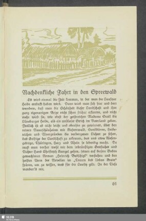 Nachdenkliche Fahrt in den Spreewald