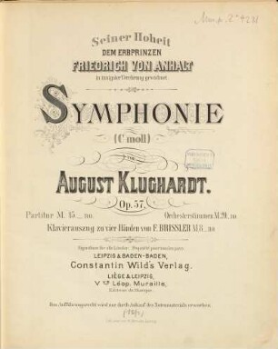 Symphonie : (c-Moll) ; op. 57