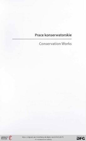 Prace konserwatorskie / Conservation works