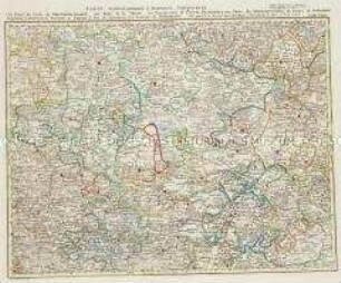 Grand Atlas . Bl. 32 (Thüringen, Hessen...): Contenante Une Partie du Cercle de Thuringen Orientale, une Partie de la Hesse, les Principautés de Gotta, Elsenach et une Partie du Schwartzburg, les Comtes de Stollberg Mansfeld et Hatzfeld, le Territoire d'Erfurt, le Pais de Eichsfeld et le Territoire de Muhlhausen