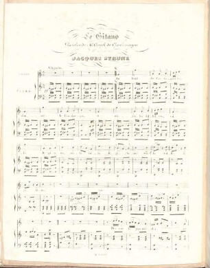 Le Gitano : paroles de M.r Crevel de Charlemagne